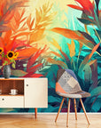 Papier Peint Vintage - Plantes Tropicales Classiques