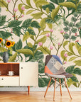 Papier Peint Vintage - Feuillage Tropical Ancien