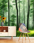 Papier Peint Paysage - Forêt Verdoyante