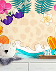 Papier Peint Enfant - Paradis Tropical Coloré