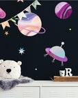 Papier Peint Enfant - Univers Abstrait