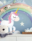 Papier Peint Enfant - Arc-En-Ciel