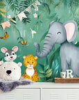Papier Peint Enfant - Animaux De La Savane