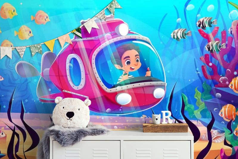 Papier Peint Enfant - Aventure Sous-Marine