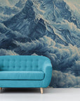 Papier Peint Illustration - Montagne Et Nuages