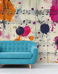 Papier Peint Vibrant - Musique Colorée