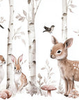 Papier Peint Animaux - Lapins Et Biche