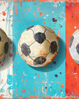Papier Peint Enfant - Graffiti Ballon De Foot