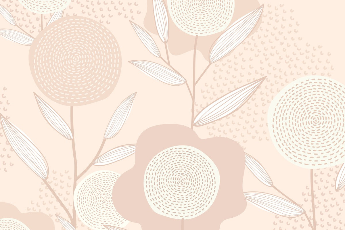 Minimalist Wallpaper - Pastel Floral