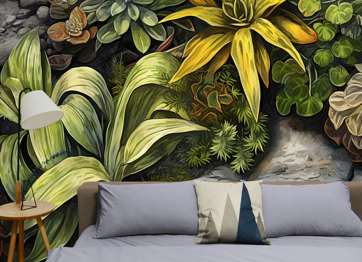 Foliage Wallpaper - Rock Plants