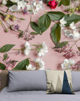 Papier Peint Art & Déco- Roses Fleuries