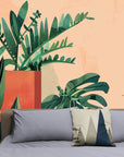 Papier Peint Design - Plantes Tropicales Contemporaines