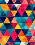 Papier Peint Géométrique - Triangles Colorés