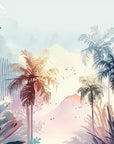 Papier Peint Vintage - Forêt Tropicale De Palmiers