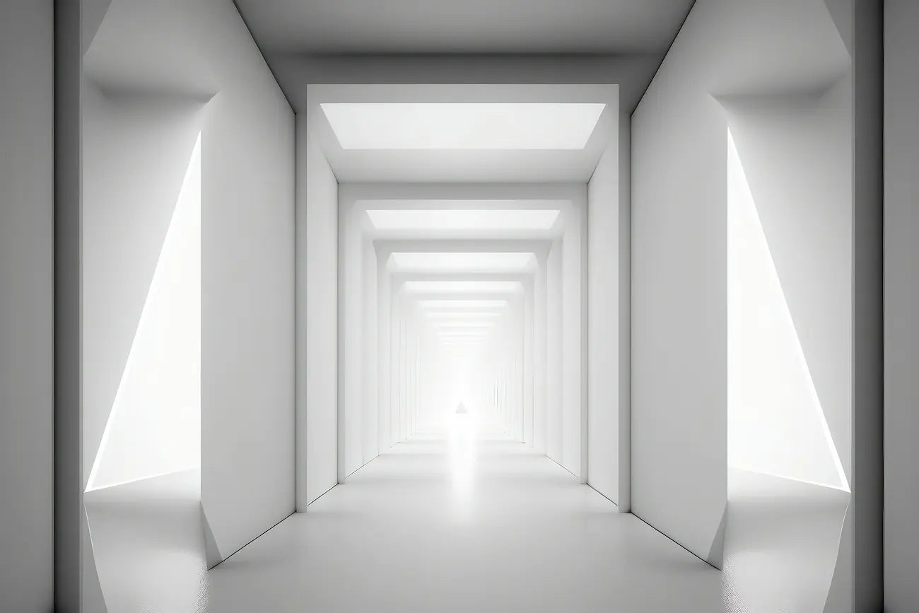 Black and White Wallpaper - Infinite Corridor