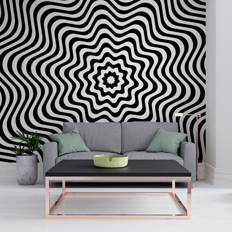 Black and White Wallpaper - Hypnotic Illusions