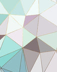 Papier Peint Géométrique - Triangles Pastel