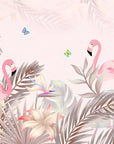 Tropical Wallpaper - Elegant Flamingos