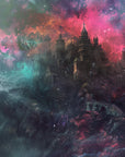 Fantasy Wallpaper – Castle and Mystical Nebula