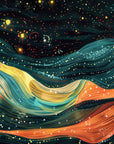 Abstract Wallpaper – Colorful Bright Waves
