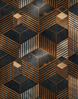 Geometric Wallpaper – Art Deco Cubes