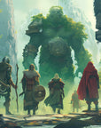 Papier Peint Fantasy - Gardien de Pierre Sacré