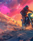 Papier Peint Espace - Tempête Cosmique Rider