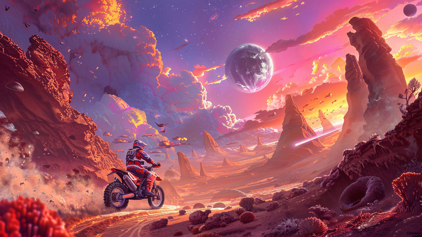 Papier Peint Espace - Piste Interplanétaire