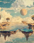 Surrealist Wallpaper – Dreamlike Floating Islands