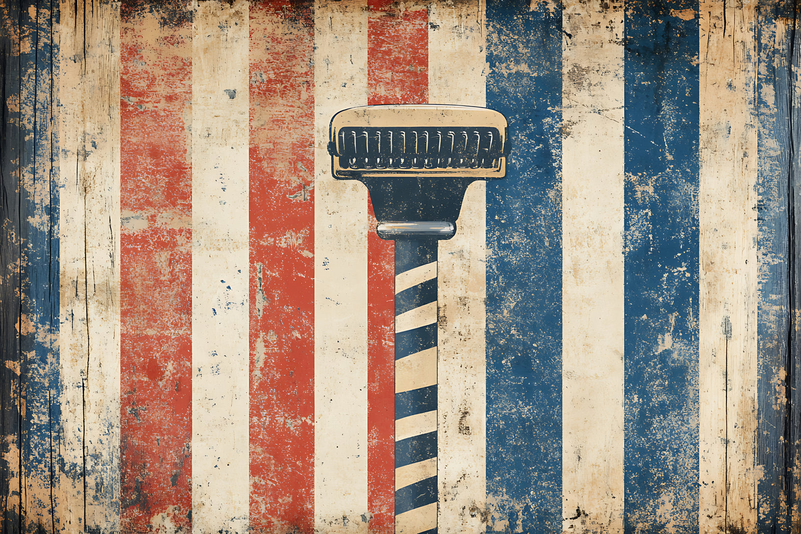 Vintage Wallpaper – Retro American Barber Pole