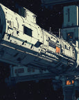 Science fiction wallpaper – advanced orbital station