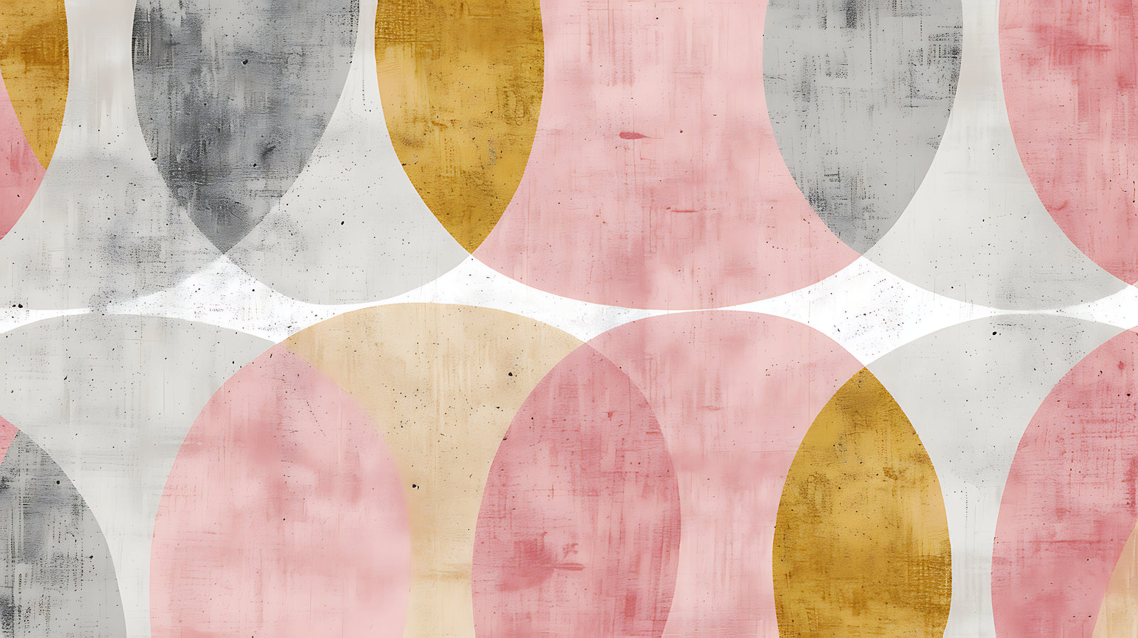 Artistic Wallpaper – Yellow and Pink Abstract Pattern