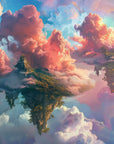Dreamy Wallpaper – Cloudy Sky and Floating Islands