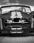Papier peint vintage – Roadster sport noir et blanc emblématique
