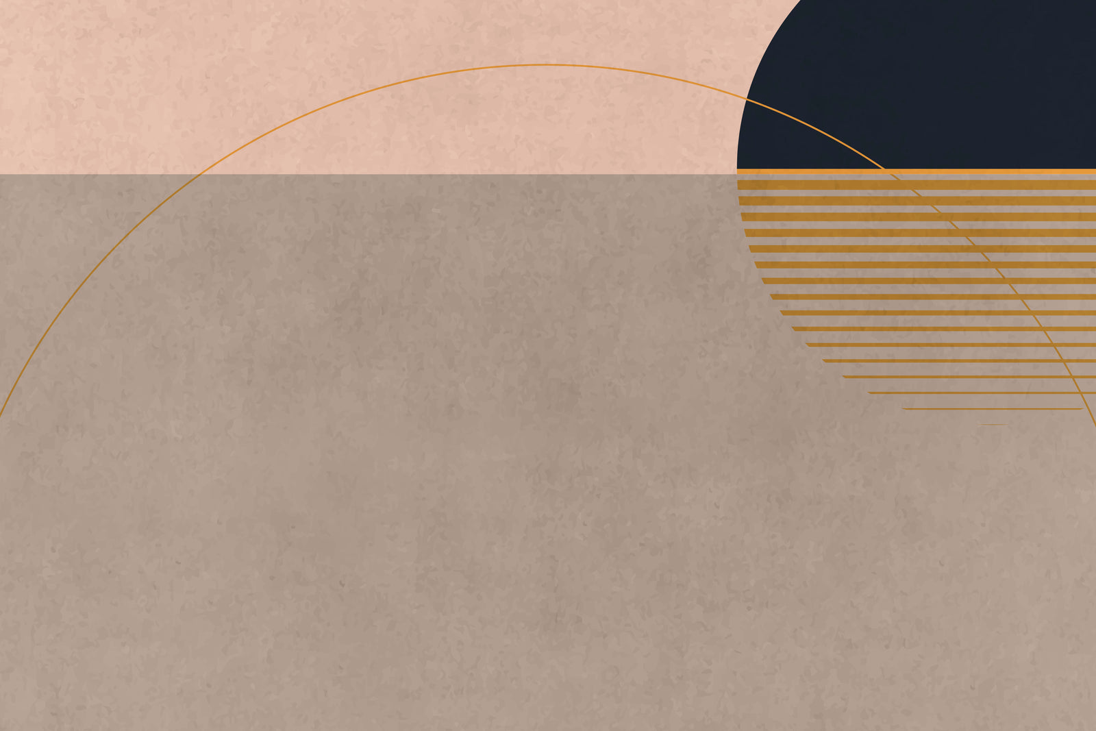 Abstract wallpaper – Minimalist terracotta geometric shapes