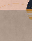 Abstract wallpaper – Minimalist terracotta geometric shapes