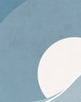 Minimalist wallpaper - moon and blue horizon