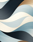 Papier Peint Moderne - Vagues Abstraites
