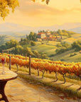 Papier peint campagne - vignoble sous le soleil