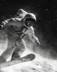 Papier Peint Panoramique - Astronaute En Noir Et Blanc