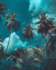 Papier Peint Paysage - Forêt Tropicale La Nuit