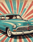 Papier Peint Rétro - Voiture Vintage