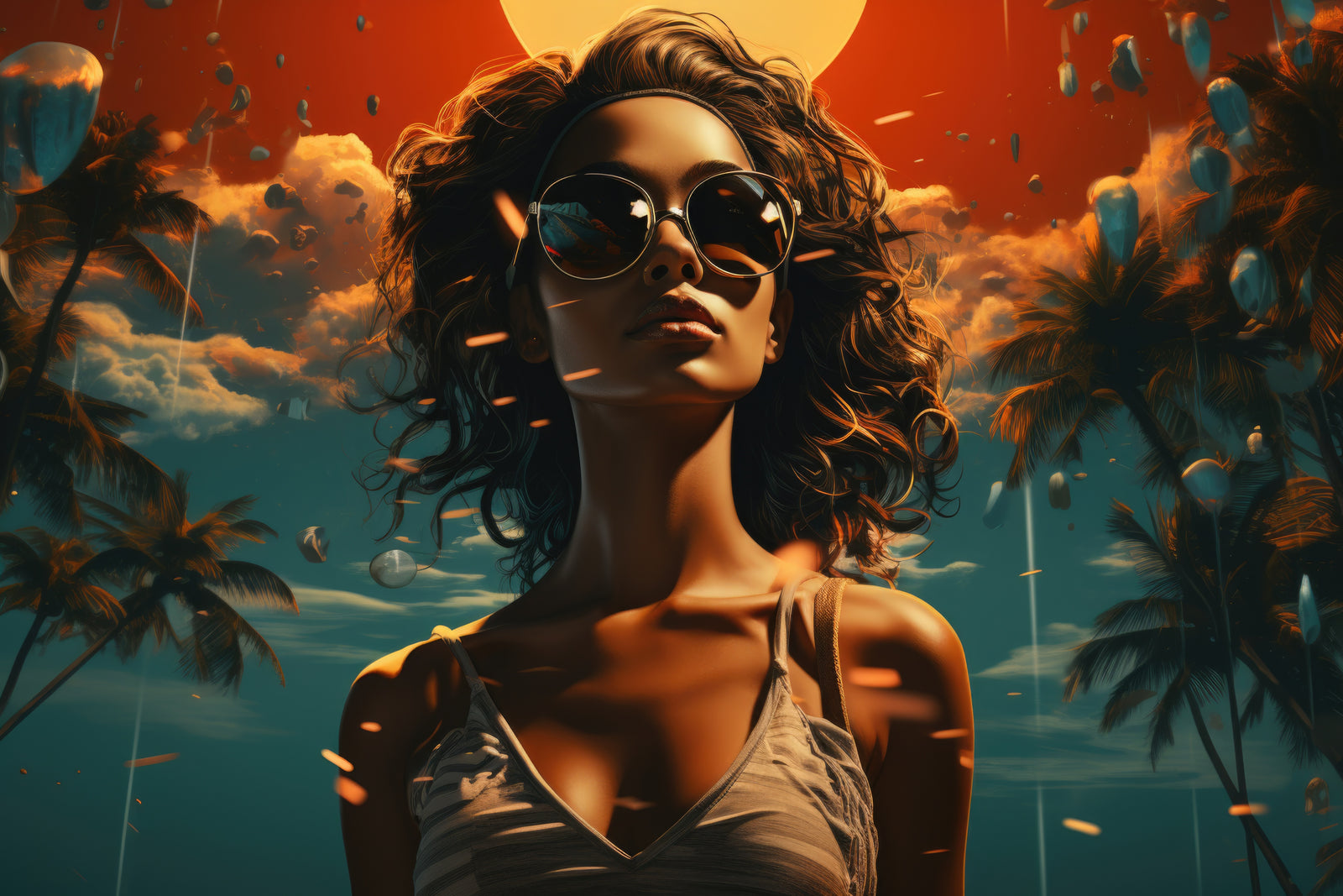 Papier Peint Summer Vibes - Reine du Soleil