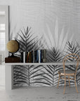 Black and White Wallpaper - Graceful Palms in Gradient