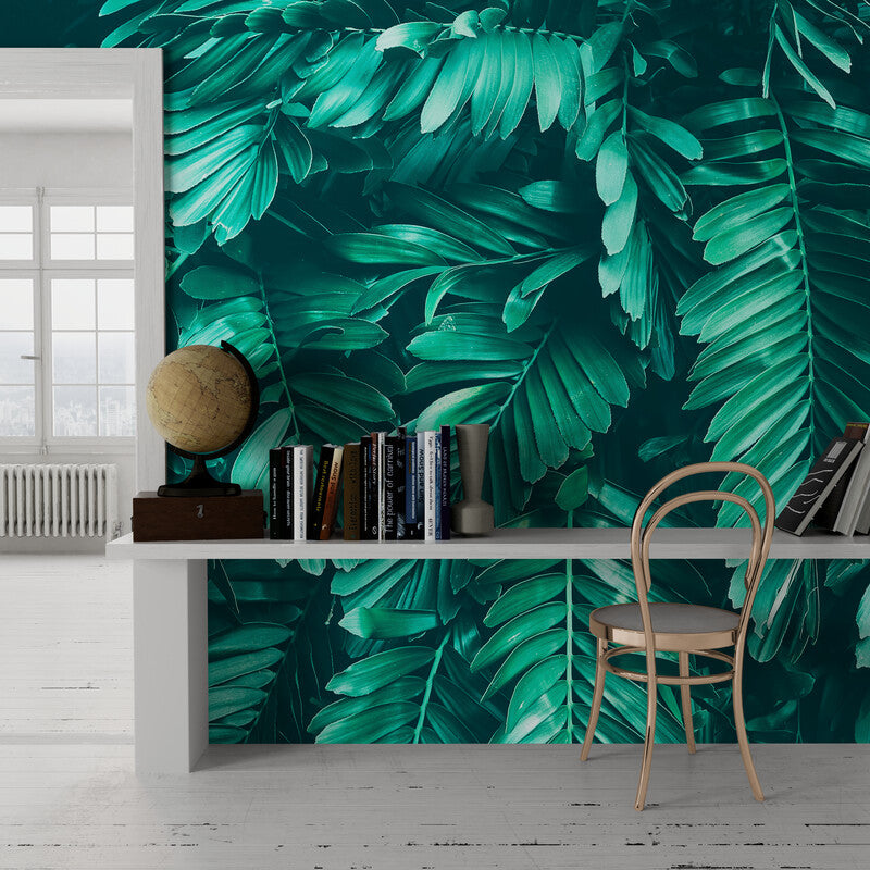 Papier Peint Feuillage - Palmes Exotiques