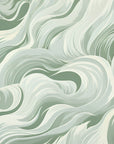 Papier Peint Japonais - Vagues Vertes