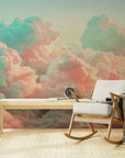 Papier Peint Abstrait - Nuages Ensoleillés