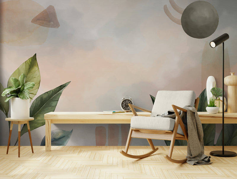 Papier Peint Art &amp; Déco - Feuillage et Brume