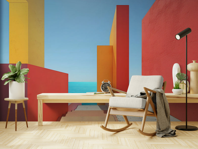 Papier Peint Minimaliste - Vue sur la Mer