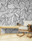 Papier Peint Abstrait - Feuillage Artistique